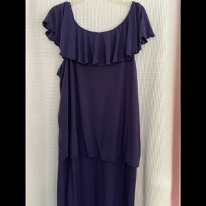 JULIAN TAYLOR Purple Sleeveless Dress size 18W.